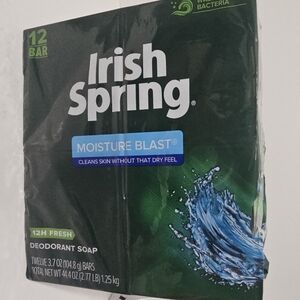 Irish Spring Moisture Blast Bar Soap 11 Pack No Flaxseed New Old Stock